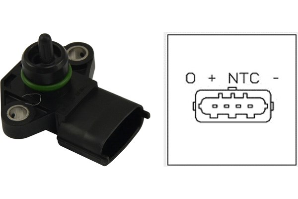 Sensor, intake manifold pressure KAVO PARTS EMS3006