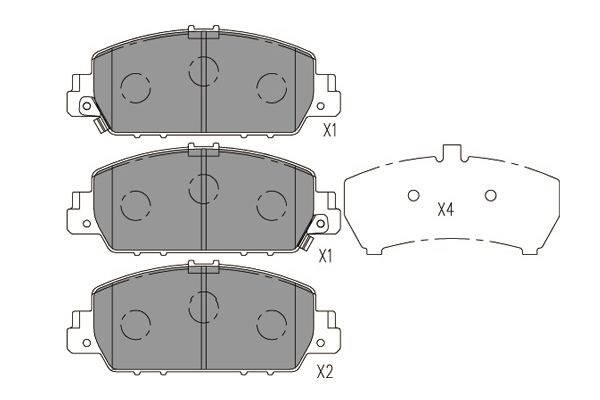 Brake Pad Set, disc brake KAVO PARTS KBP-2058