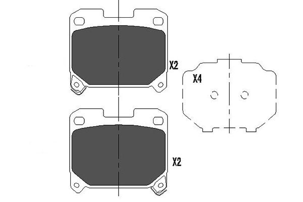Brake Pad Set, disc brake KAVO PARTS KBP-9063