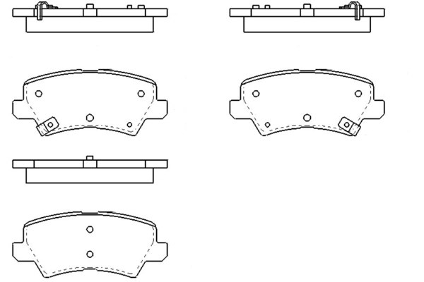 Brake Pad Set, disc brake KAVO PARTS KBP-4581