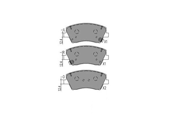 Brake Pad Set, disc brake KAVO PARTS KBP-4034