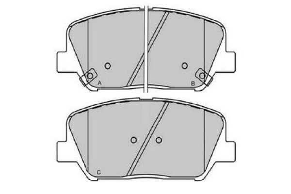 Brake Pad Set, disc brake KAVO PARTS KBP-3060 2