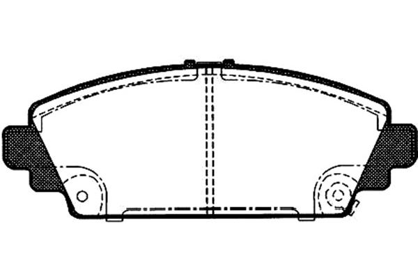 Brake Pad Set, disc brake KAVO PARTS BP-2034