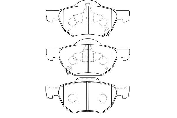 Brake Pad Set, disc brake KAVO PARTS BP-2045