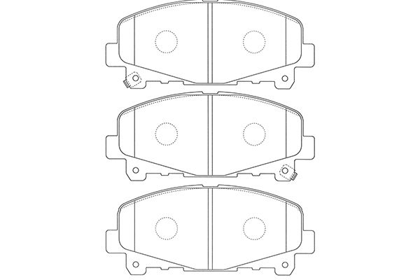 Brake Pad Set, disc brake KAVO PARTS BP-2060