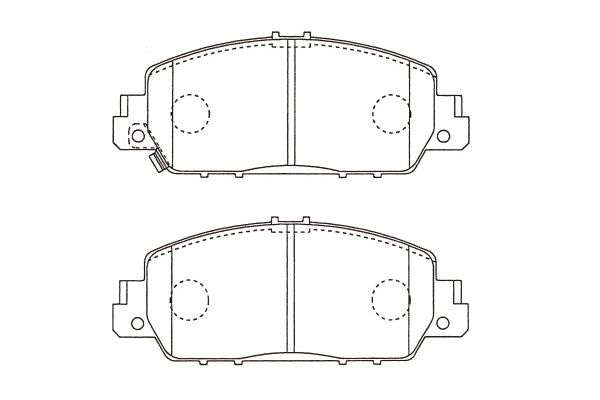 Brake Pad Set, disc brake KAVO PARTS BP-2067