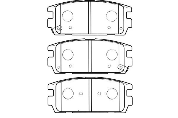 Brake Pad Set, disc brake KAVO PARTS BP-3022
