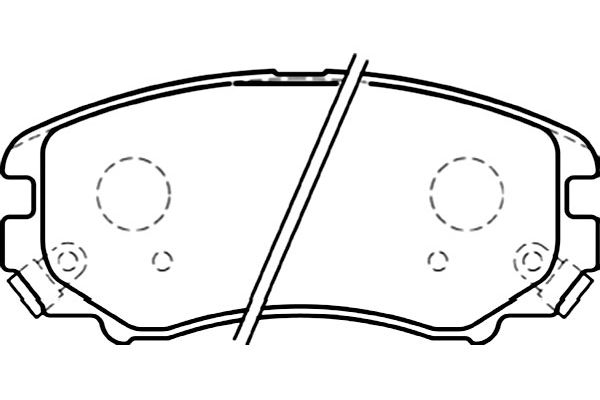 Brake Pad Set, disc brake KAVO PARTS BP-3024