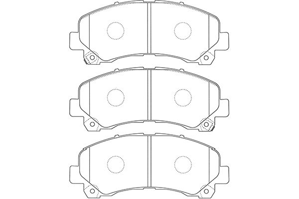 Brake Pad Set, disc brake KAVO PARTS BP-3517