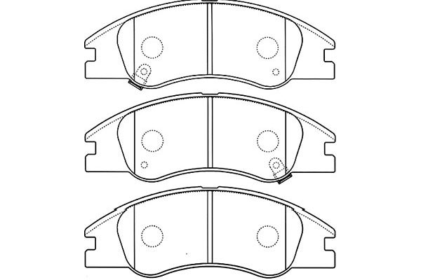 Brake Pad Set, disc brake KAVO PARTS BP-4012