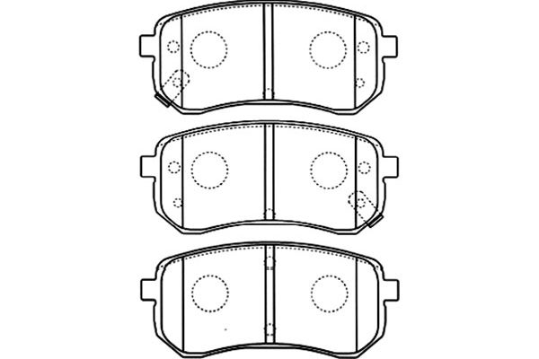 Brake Pad Set, disc brake KAVO PARTS BP-4014