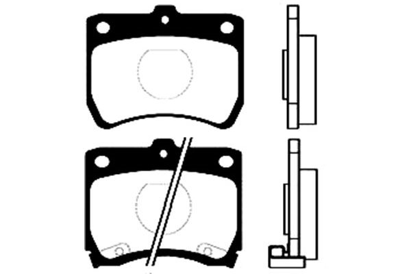 Brake Pad Set, disc brake KAVO PARTS BP-4511