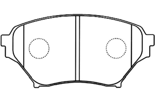 Brake Pad Set, disc brake KAVO PARTS BP-4562