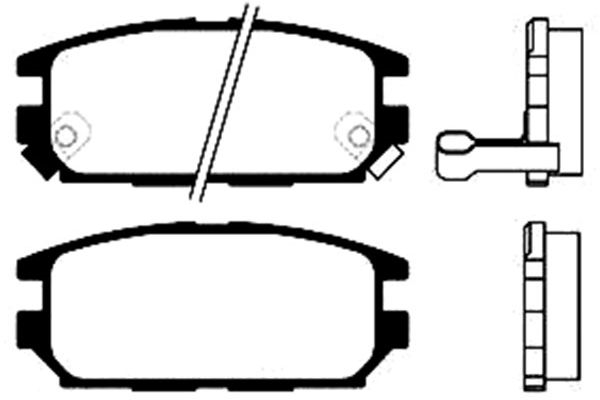 Brake Pad Set, disc brake KAVO PARTS BP-5524
