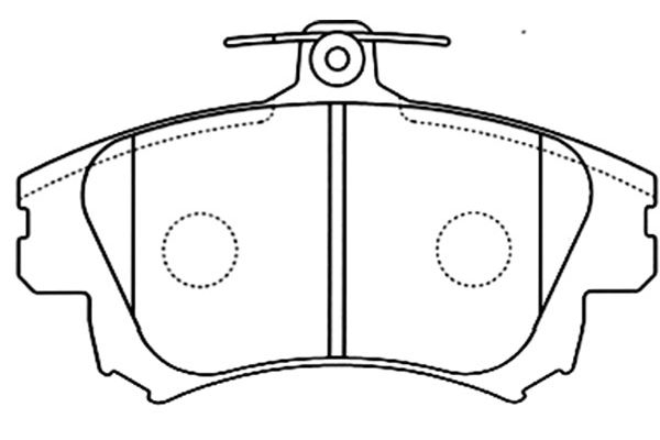 Brake Pad Set, disc brake KAVO PARTS BP-5542