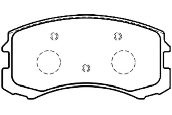 Brake Pad Set, disc brake KAVO PARTS BP-5546