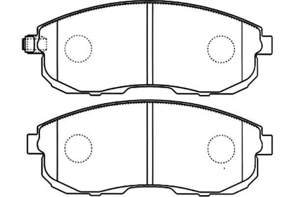 Brake Pad Set, disc brake KAVO PARTS BP-6567