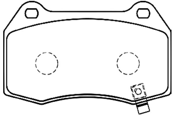 Brake Pad Set, disc brake KAVO PARTS BP-6573