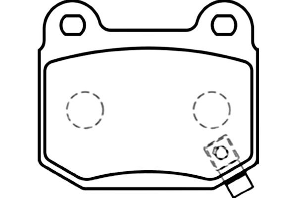 Brake Pad Set, disc brake KAVO PARTS BP-6574