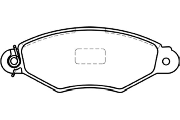Brake Pad Set, disc brake KAVO PARTS BP-6577