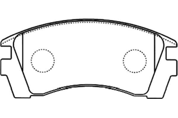 Brake Pad Set, disc brake KAVO PARTS BP-6592