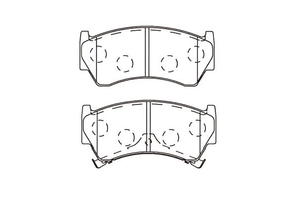 Brake Pad Set, disc brake KAVO PARTS BP-6618