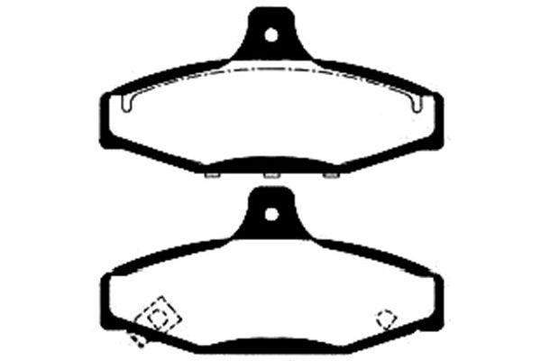 Brake Pad Set, disc brake KAVO PARTS BP-7501