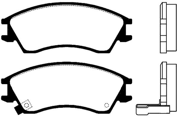 Brake Pad Set, disc brake KAVO PARTS BP-8007
