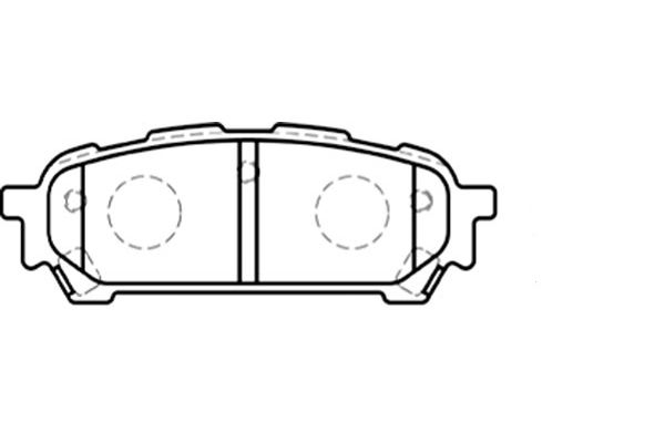 Brake Pad Set, disc brake KAVO PARTS BP-8019