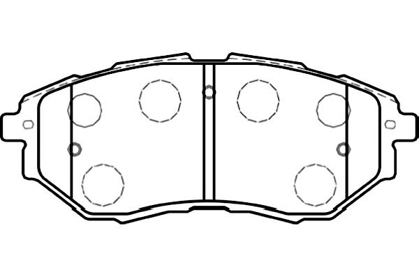 Brake Pad Set, disc brake KAVO PARTS BP-8020