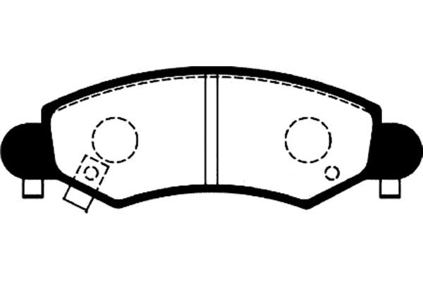 Brake Pad Set, disc brake KAVO PARTS BP-8517