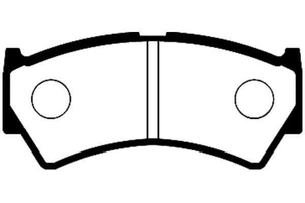 Brake Pad Set, disc brake KAVO PARTS BP-8519