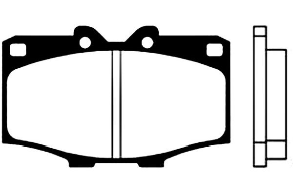 Brake Pad Set, disc brake KAVO PARTS BP-9000