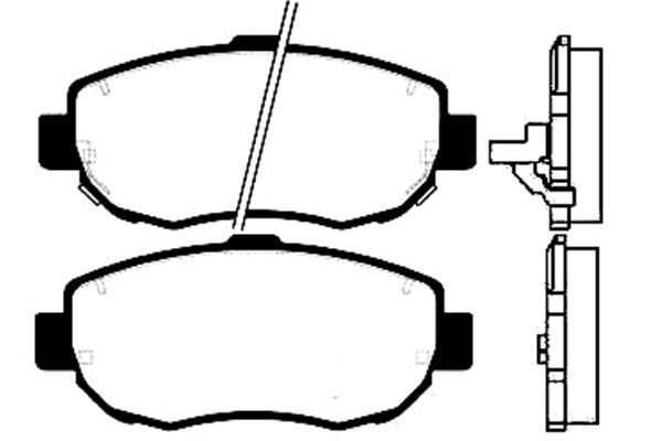 Brake Pad Set, disc brake KAVO PARTS BP-9030