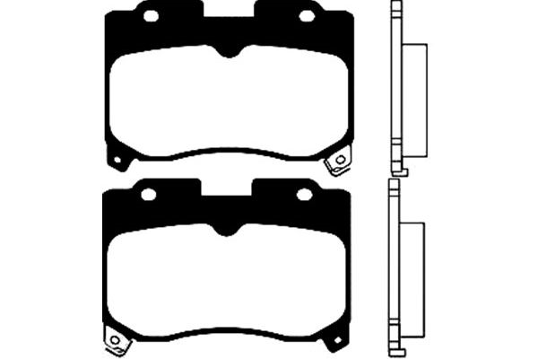 Brake Pad Set, disc brake KAVO PARTS BP-9034