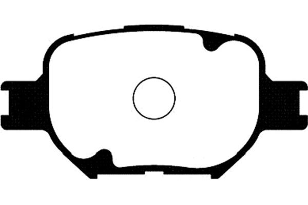Brake Pad Set, disc brake KAVO PARTS BP-9073