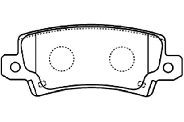 Brake Pad Set, disc brake KAVO PARTS BP-9079