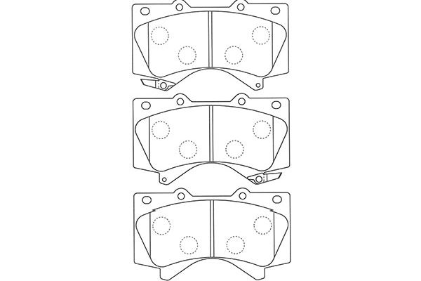 Brake Pad Set, disc brake KAVO PARTS BP-9121
