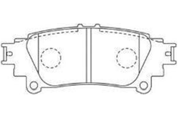 Brake Pad Set, disc brake KAVO PARTS BP-9142