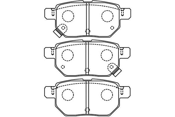 Brake Pad Set, disc brake KAVO PARTS BP-9148