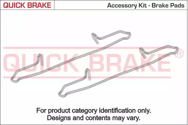 Accessory Kit, disc brake pad KAWE 1091056