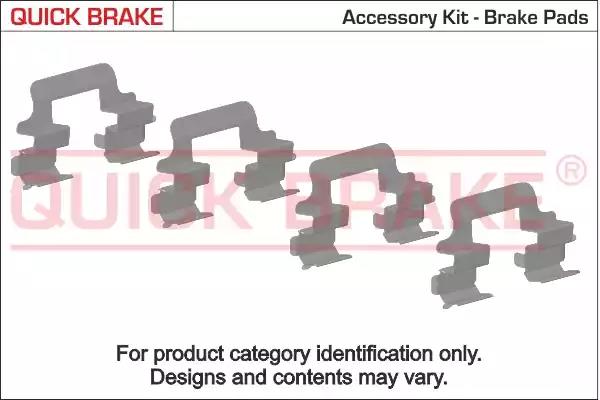 Accessory Kit, disc brake pad KAWE 1091263