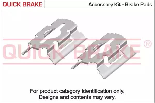 Accessory Kit, disc brake pad KAWE 1091802
