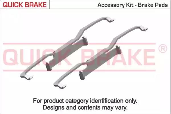 Accessory Kit, disc brake pad KAWE 1090044