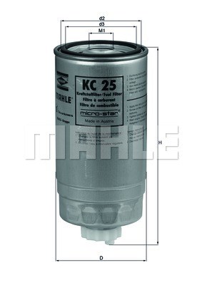 Fuel filter KNECHT KC25