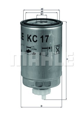 Fuel Filter KNECHT KC17D