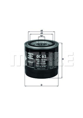 Oil Filter KNECHT OC63