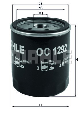 Oil Filter KNECHT OC1292