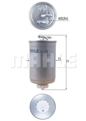 Fuel Filter KNECHT KL43