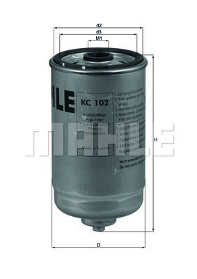 Fuel Filter KNECHT KC102